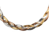 Преплетено колие в три цвята