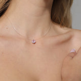 Сребърно Колие Блестящ Циркон S925