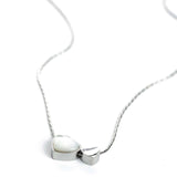 Двойно Сребристо Сърце Bella