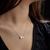 Двойно Сребристо Сърце Bella