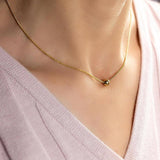 Колие златисто с топче