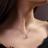 Сребърно колие диамант S925 Silver