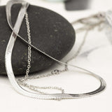 Сребристо Колие Верижка