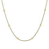 Златисто колие с топчета