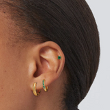 Сет Обеци Emerald Gold с 18К Златно Покритие- 6 бр