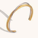 Гривна Bangle Хибрид с 18к Златно Покритие