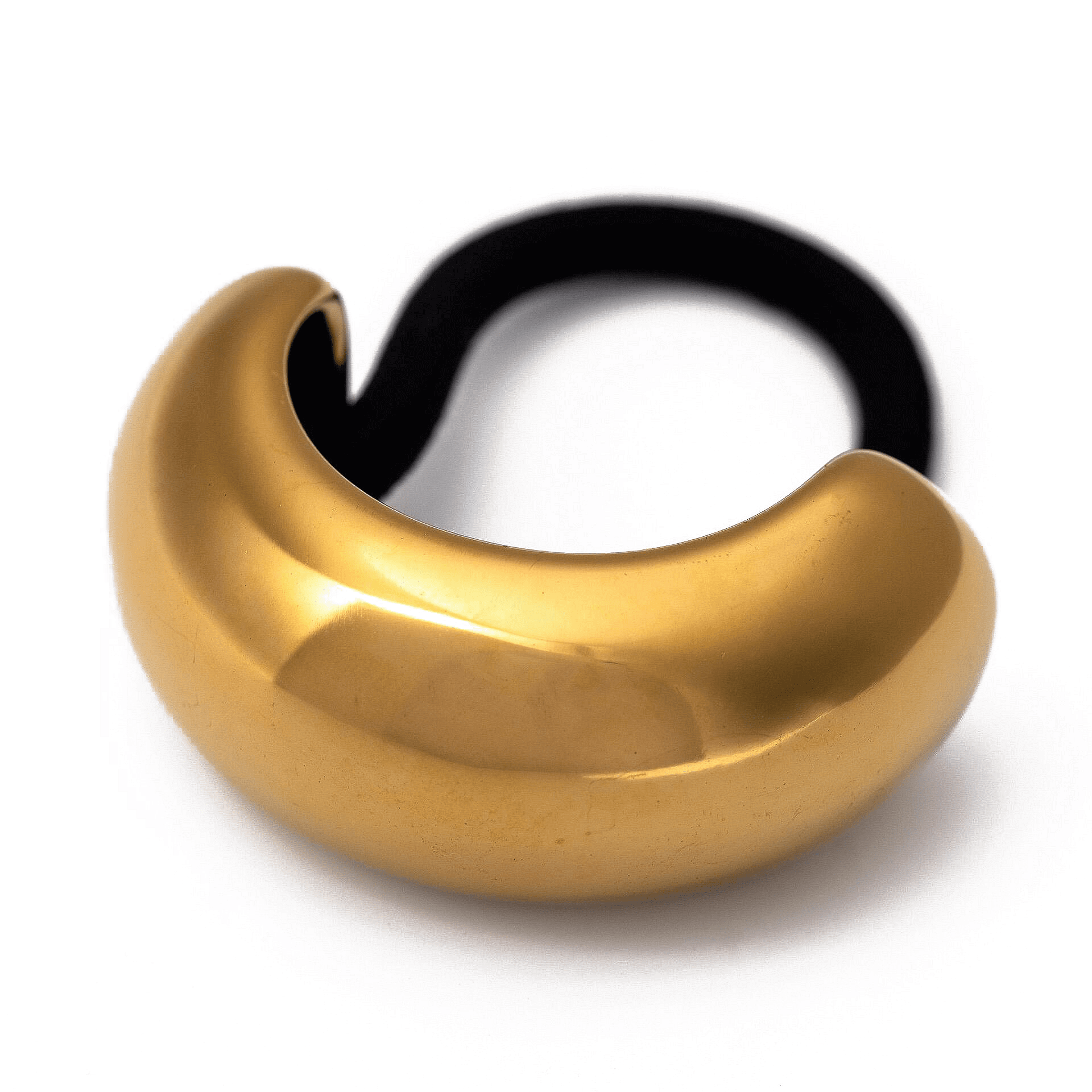 Ластик за коса Chunky с обемен златист дизайн, подходящ за стилни прически от emily.bg.