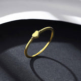 Сребърен Пръстен със Златно Покритие Gold Heart S925 Silver