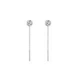 Сребърни Висящи Обеци Кръг S925 Silver