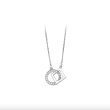 Сребърно колие с геометрични форми S925 Silver