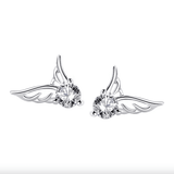 Сребрни Обеци Ангелски Криле S925 Silver